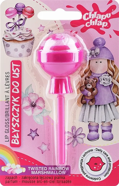 Sjaj za usne Chlapu Chlap Lip Gloss Twisted Rainbow Marshmallow