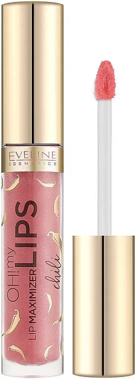 Sjajilo za usne s efektom povećanja "Chili pepper" Eveline Cosmetics OH! My Lips Lip Maximizer Chili