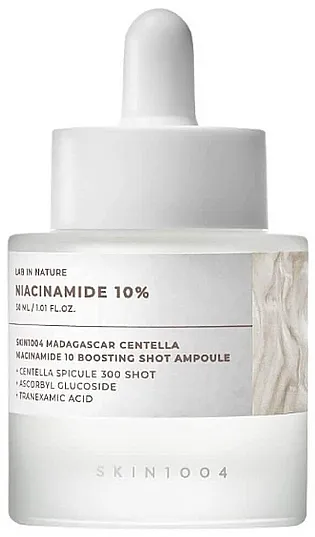 SKIN1004 Madagascar Centella Niacinamide 10 Boosting Shot Ampoule Tonirajući i osvetljujući serum za lice