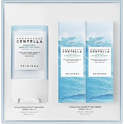 Skin1004 Madagascar Centella Sunsational Kit (serum/2x15ml + stick/20ml) Set za zaštitu od sunca