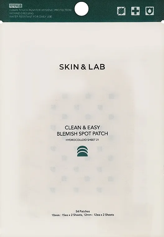 Skin&amp;Lab Clean &amp; Easy Blemish Patch Flasteri za akne, 54 kom.