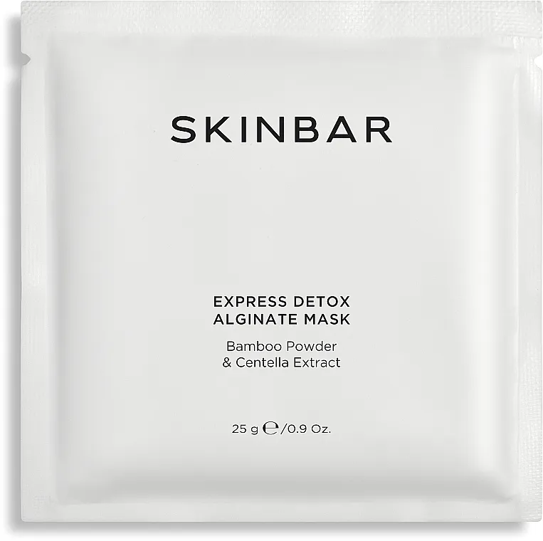 SKINBAR Bamboo Powder &amp; Centella Extract Alginate Mask Alginatna maska-detoks sa drvenim ugljem i ekstraktom centelle
