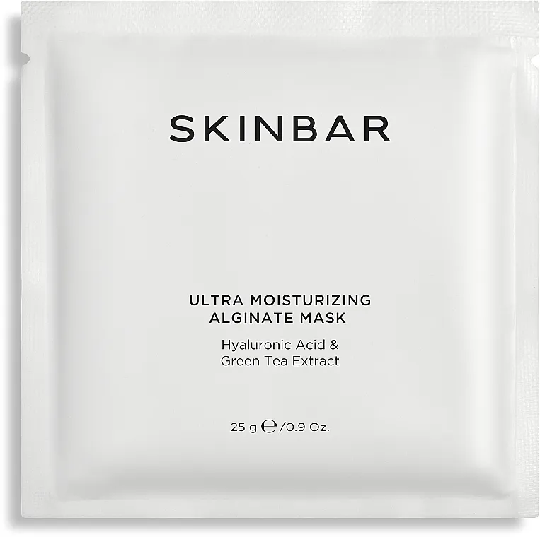 SKINBAR Hyaluronic Acid &amp; Green Tea Extract Alginate Mask Alginatna maska za hidrataciju sa hijaluronskom kiselinom i ekstraktom zelenog čaja