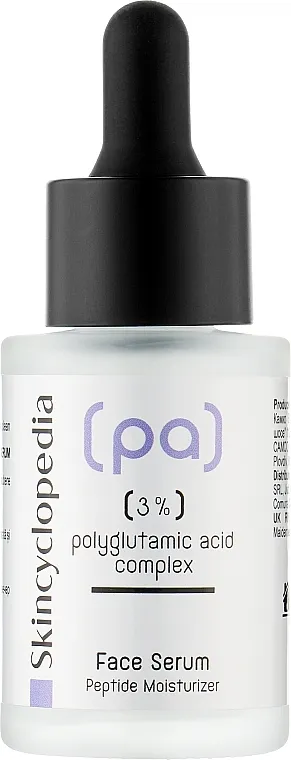 Skincyclopedia Concentrated Face Serum With 3% Polyglutamic Acid Complex Hidratantni serum za lice s poliglutaminskom kiselinom