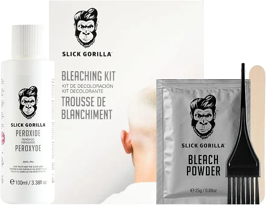 Slick Gorilla Bleaching Kit Set za posvetljivanje kose, 6 proizvoda