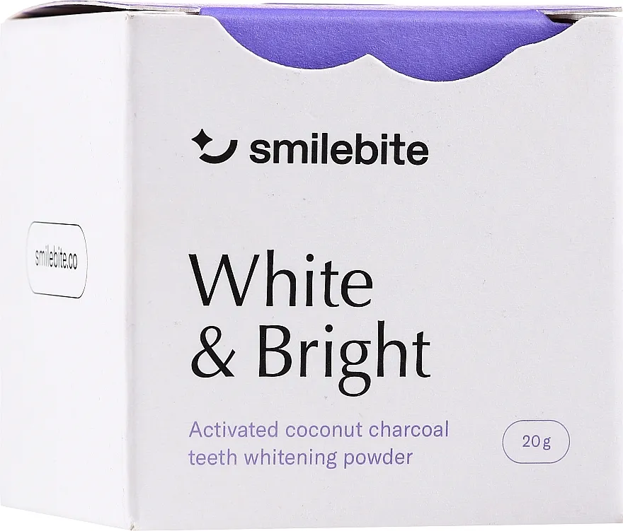 Smilebite White &amp; Brigh Coconut Charcoal Teeth Whitening Powder Kokosov ugljen u prahu za izbjeljivanje zubi
