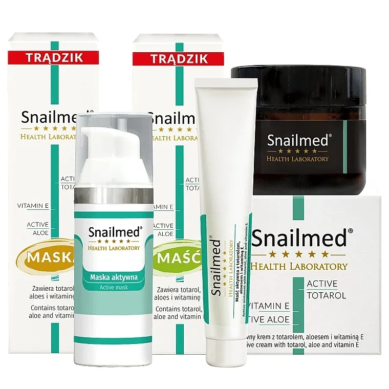Snailmed (f/mask/20ml + acne/cr/60ml + f/mask/30ml) Set protiv akni №2