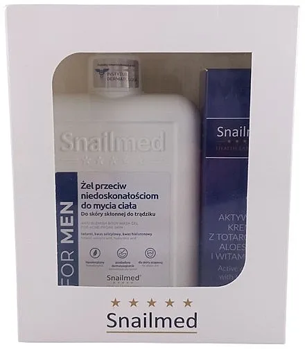 Snailmed (sh/gel/280ml + cr/30ml) Set za muškarce