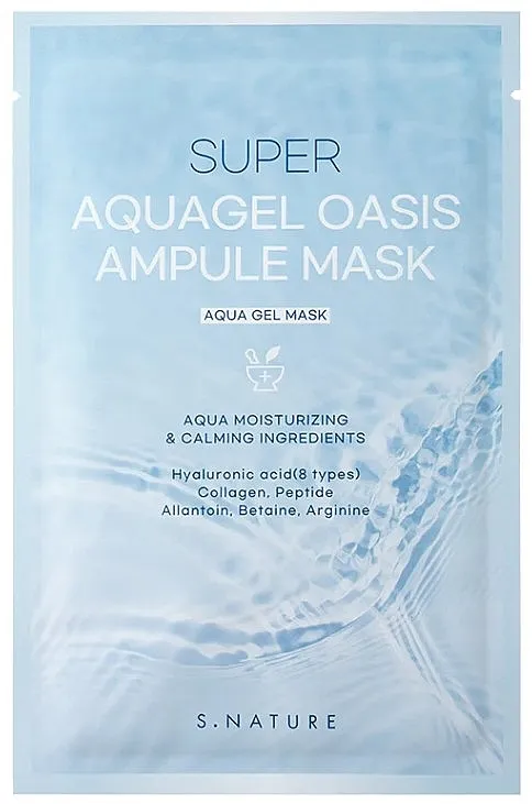 S.Nature Super Aquagel Oasis Ampule Mask Hidratantna maska u maramici