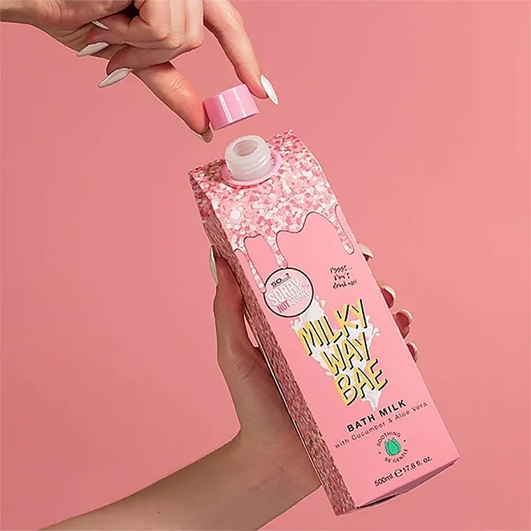 So…? Sorry Not Sorry Milky Way Bae Bath Milk with Cucumber &amp; Aloe Vera Mleko za kupanje