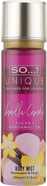 So...? Unique Vanilla Candy Body Mist Sprej za tijelo