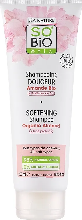So'Bio Etic Shampoo Almond &amp; Rice Proteins Delikatni šampon s bademovim mlijekom