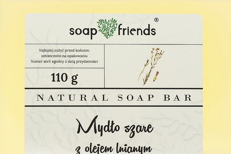 Soap&amp;Friends Glicerinski sapun za telo "Sivi sa lanenim uljem"