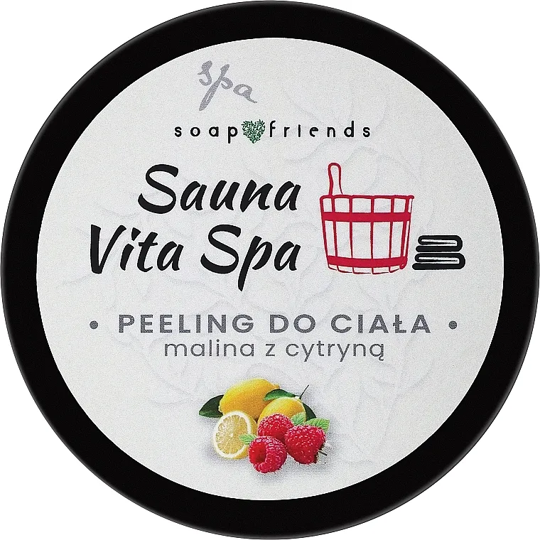 Soap&amp;Friends Scrub Piling za telo "Malina i limun"