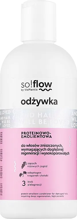 So!Flow by VisPlantis Shampoo Hidratantni šampon za oštećenu kosu kojoj je potrebna dubinska regeneracija