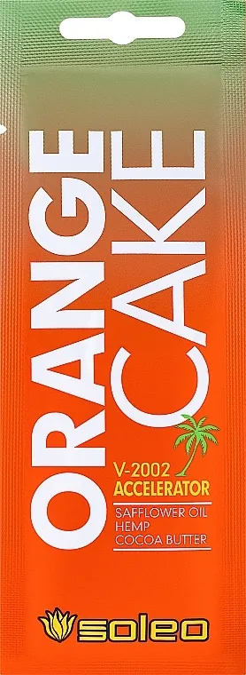 Soleo Orange Cake, sample Pripremnik za brzo tamnjenje u solarijumu sa pomorandžinim uljem za mršavljenje