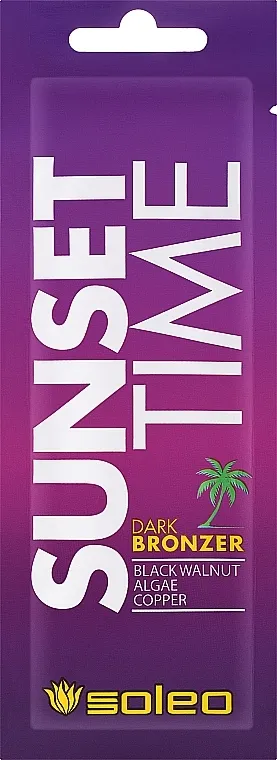 Soleo Sunset Time Dark Bronzer Intenzivni bronzer za sunčanje sa podmlađujućim efektom i kompleksom algi (uzorak)