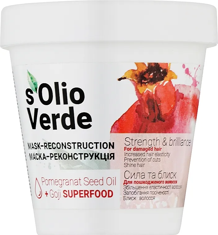 Solio Verde Pomegranat Speed Oil Mask-Reconstruction Maska za rekonstrukciju oštećenu kosu