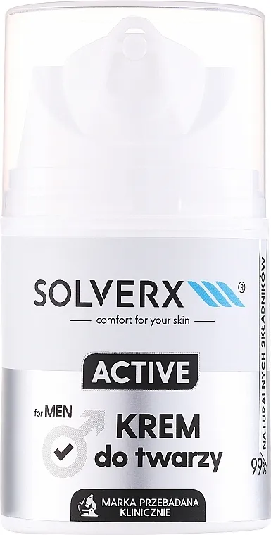 Solverx Active Men Krema za hlađenje lica za muškarce