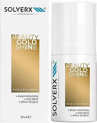Solverx Beauty Gold Shine Face &amp; Eye Cream Krema za lice i oči "Zlatni sjaj"