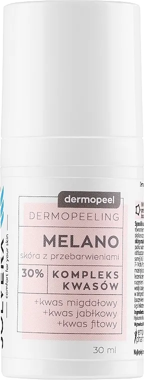 Solverx Dermopeel Peeling Melano Piling lica 30% s bademovom i fitinskom kiselinom