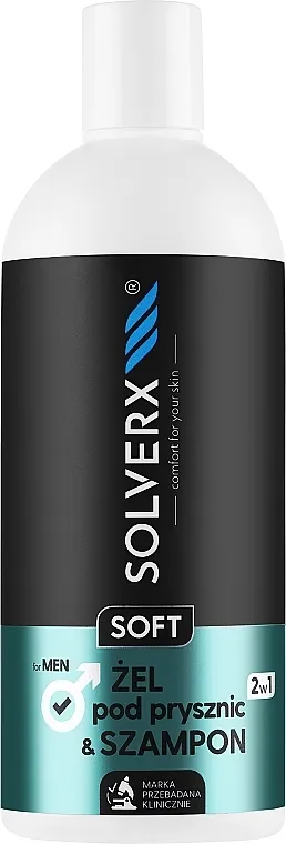 Solverx Sensitive Skin Men 2In1 2-u-1 gel šampon za muškarce za osjetljivu kožu
