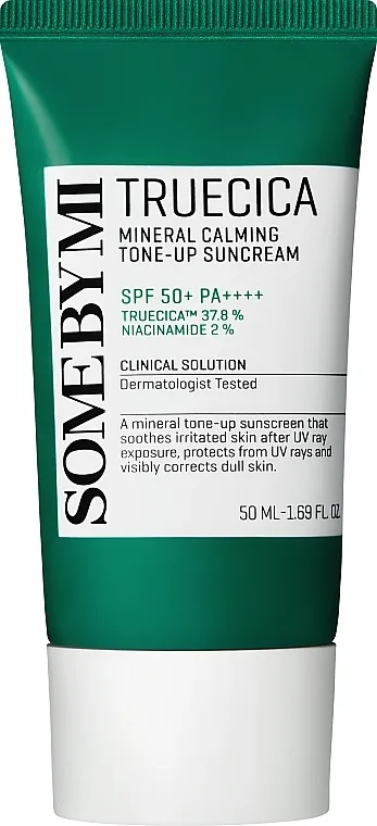 Some By Mi Truecica Mineral Calming Tone-Up Sun Cream Umirujuća krema za sunčanje
