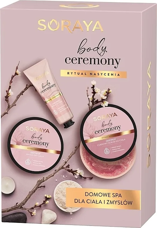 Soraya Body Ceremony Set (b/oil/200 ml + h/cr/50 ml + b/scrub/200 g)