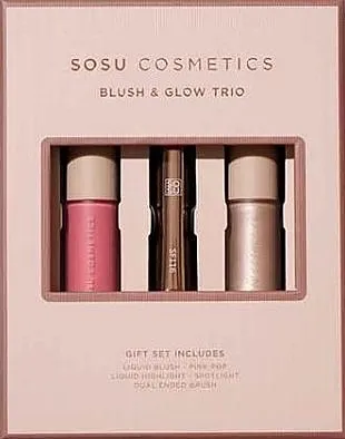 Sosu By SJ Blush &amp; Glow Trio (blush/9ml + hlt/9ml + acc/1pcs) Set