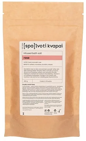 Spalvoti Kvapai Bath Salt Kupka so Ruža