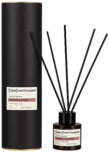 Spalvoti Kvapai Home Fragrance Diffuser Aromadifuzer "Duvan i Ćilibar"