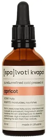 Spalvoti Kvapai Pure &amp; Unrefined Cold Pressed Oil Hladno ceđeno ulje "Apricot"