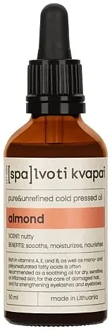 Spalvoti Kvapai Pure &amp; Unrefined Cold Pressed Oil Ulje hladno presovano 'Almond'