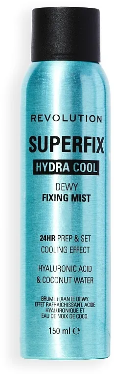 Sprej za postojanost šminke Makeup Revolution Superfix Hydra Cool Prep + Fix Continuous Fixing Mist