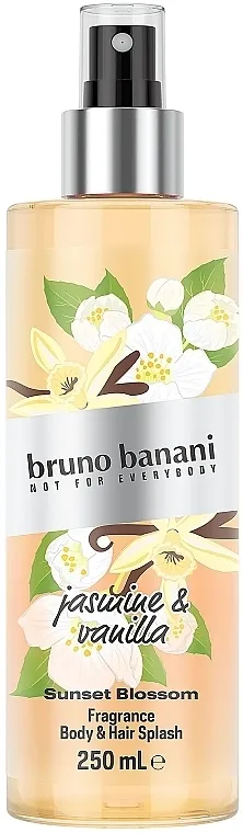 Sprej za telo Bruno Banani Sunset Blossom Jasmine &amp; Vanilla Body &amp; Hair Splash
