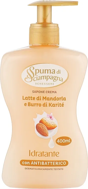 Spuma di Sciampagna Liquid Soap Tekući sapun s bademovim mlijekom i shea maslacem