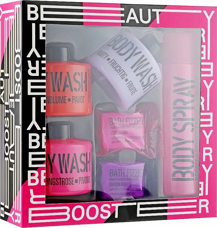 Stackable Peony Pink (sh/g/3x100ml + b/spray/100ml + b/fizzer/2x20ml) Set "Božur, mak i voće"