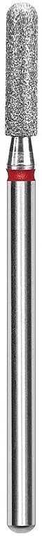 Staleks Pro Dijamantski frezer 'Zaobljeni cilindar', crvena, prečnik 2,5 mm / radni deo 10 mm