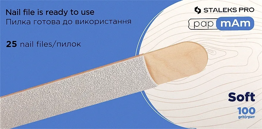 Staleks Pro Expert 20 Soft Foam Layer Set zamenskih nastavaka za drvene turpije PapmAm, granulacija 100, 25 kom.