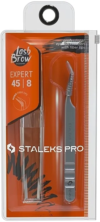 Staleks Pro Expert 45 Type 8 Profesionalna pinceta za ekstenzije trepavica, TE-45/8