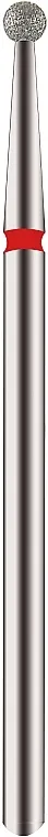 Staleks PRO Expert Diamond Nail Drill Bit Ball Red Head 2.5 mm Dijamantni rezač "Ball", crveni urez, 2.5 mm