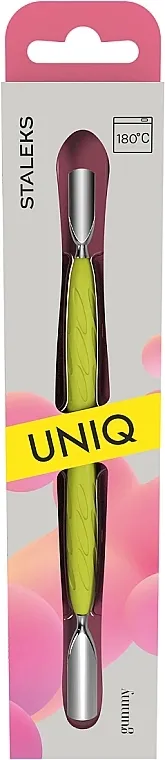 Staleks Pro Gummy Uniq 10 Type 1 Dvostrani alat za zanoktice sa silikonskom ručkom, žut