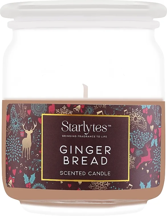 Starlytes Gingerbread Scented Candle Mirisna sveća u staklenoj tegli Đumbir