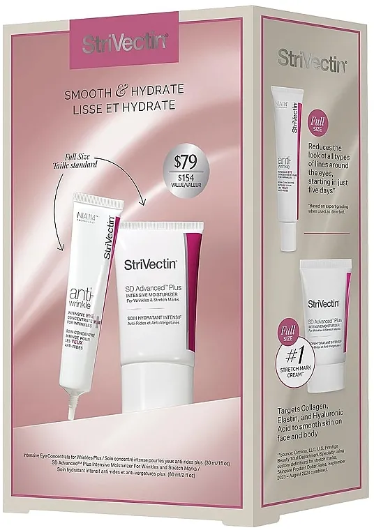 StriVectin Smooth and Hydrate Set (eye/cr/30ml+cr/60ml)