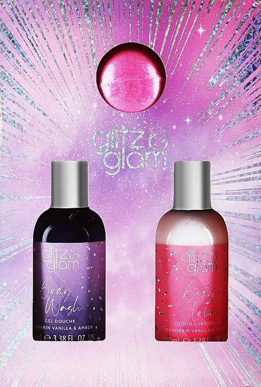 Style &amp; Grace Glitz &amp; Glam Mini Treats (b/wash/100ml + b/lot/100ml + b/fizzer/50g) Set