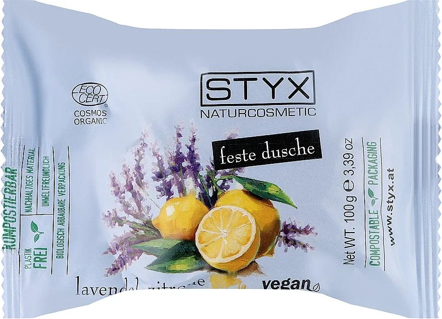 Styx Naturcosmetic Lavender-Lemon Solid Shower Čvrsti sapun za tuširanje "Lavanda-limun"