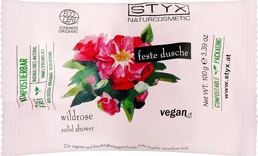 Styx Naturcosmetic Wild Rose Solid Shower Čvrsti sapun za tuširanje