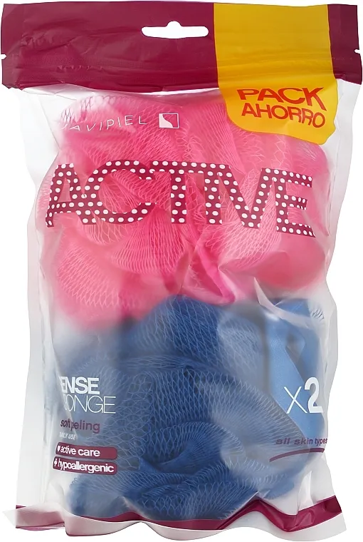 Suavipiel Suavipiel Active Sense Set (sponge/2pcs) Set za pranje rublja za tuširanje