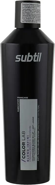 Subtil Color Lab Blond Infini Anti-Yellowish Shine Shampoo Šampon za svijetlu kosu