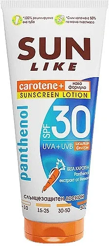 Sun Like Sunscreen Lotion Panthenol SPF 30 New Formula Losion za zaštitu tela od sunca sa pantenolom